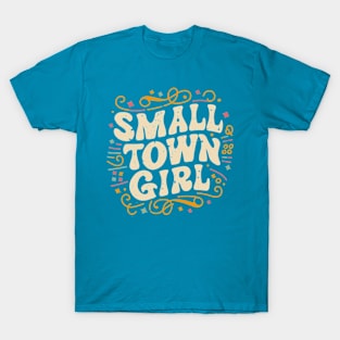 Small Town Girl, Cute Retro Vintage T-Shirt